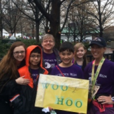 My cheering squad stood in the rain to see me at the finish line! Aren't they amazing?